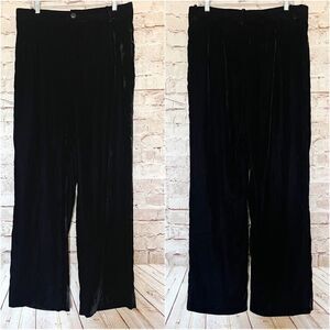 Zara velvet wide leg pants
